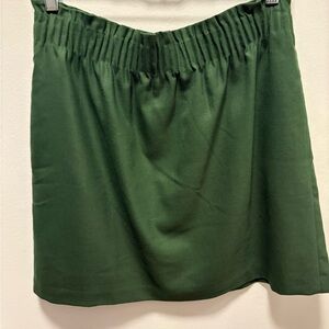 J. Crew Dark Green Mini Skirt